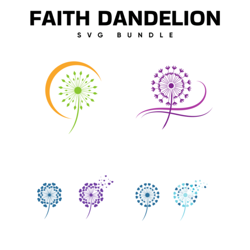 faith dandelion svg.