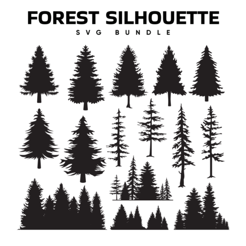 forest silhouette svg.