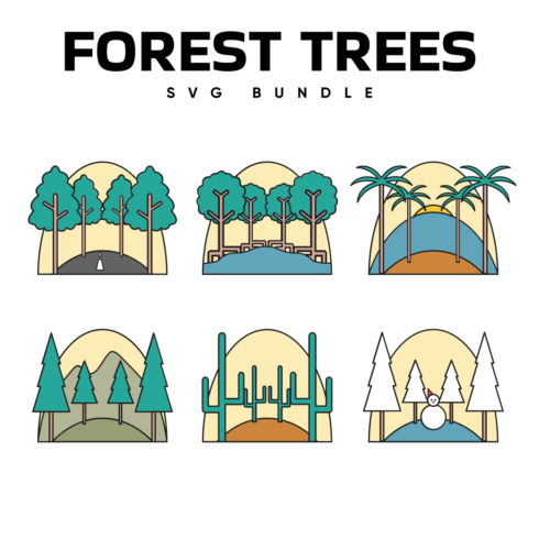 forest trees svg.