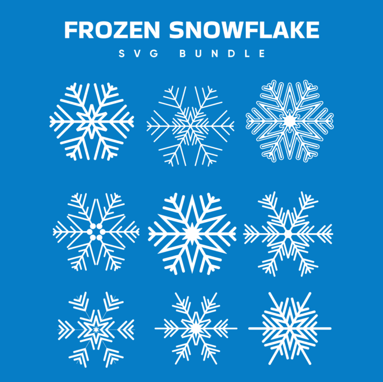 Frozen Snowflake SVG MasterBundles