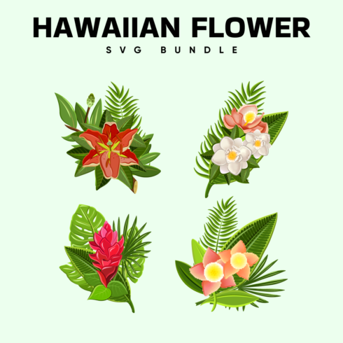 hawaiian flower svg free.
