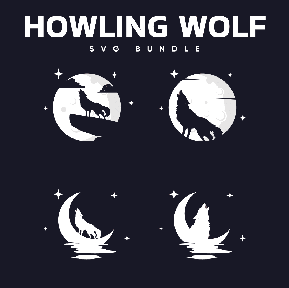 Howling Wolf Svg Free.