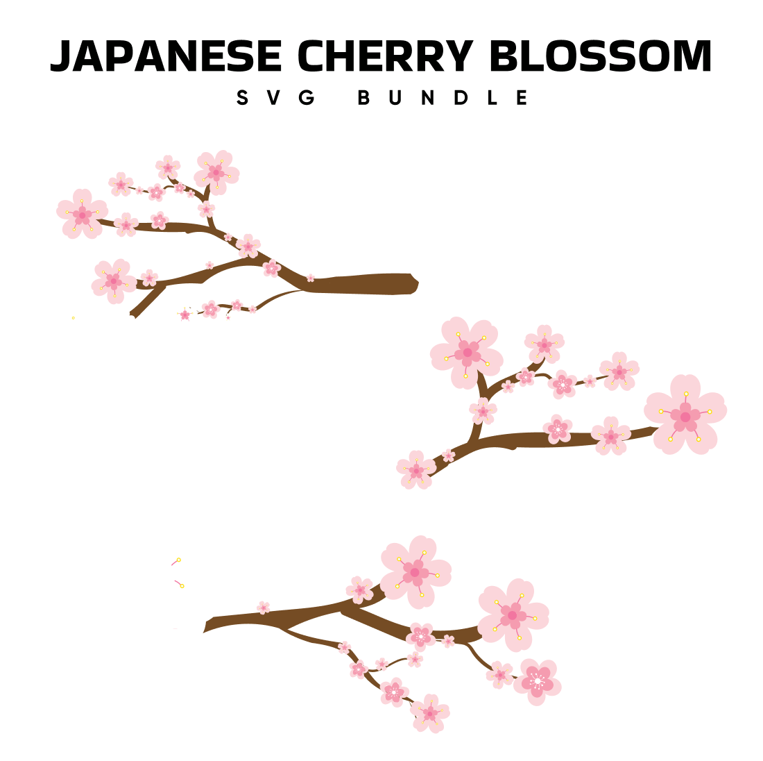 Japanese cherry blossom svg.