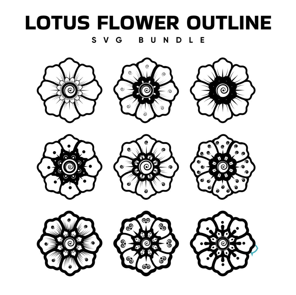 Lotus Flower Outline Svg Masterbundles - vrogue.co