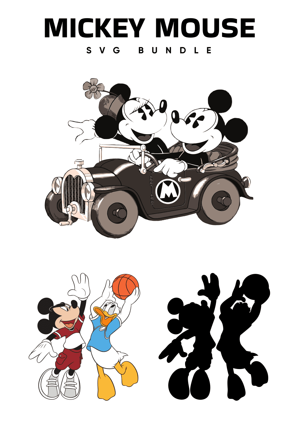 A set of gorgeous Mickey Mouse images.