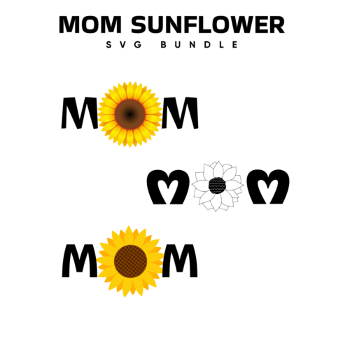 Mom Sunflower SVG.