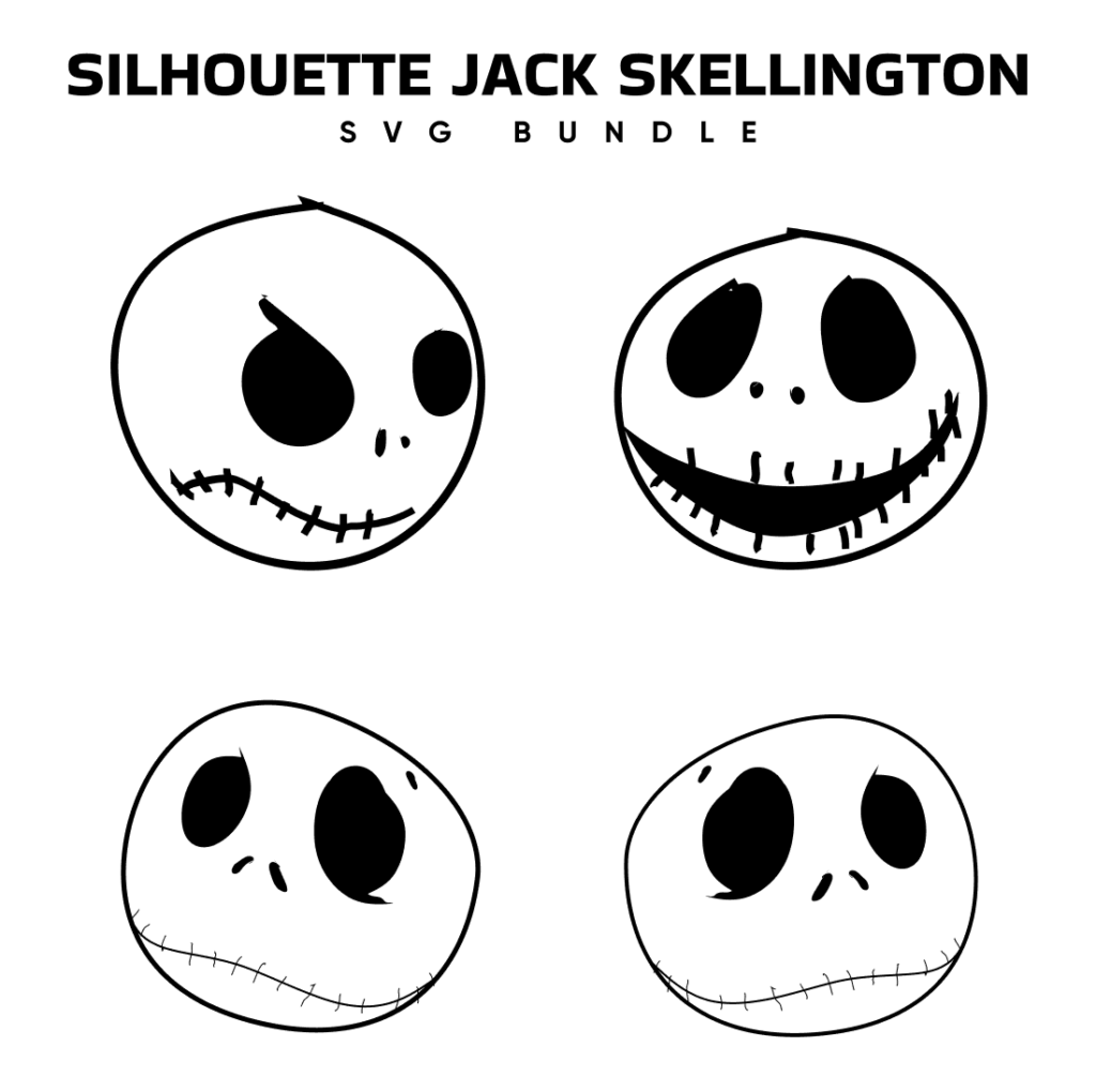 Silhouette Jack Skellington SVG Free – MasterBundles