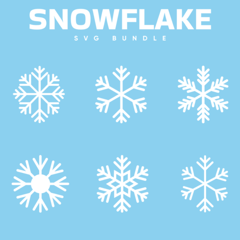 Snowflake SVG - main image preview.