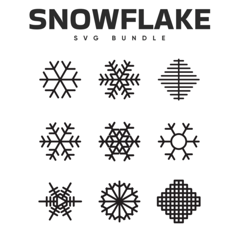 Snowflake SVG Free - main image preview.
