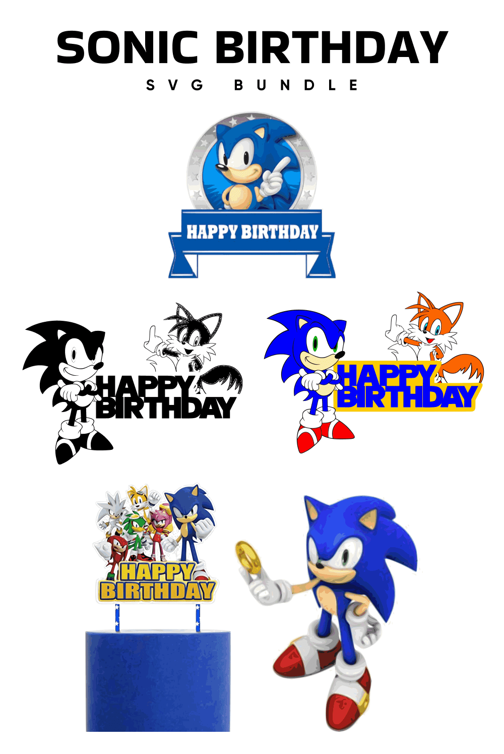 A set of gorgeous images sonic birthday.