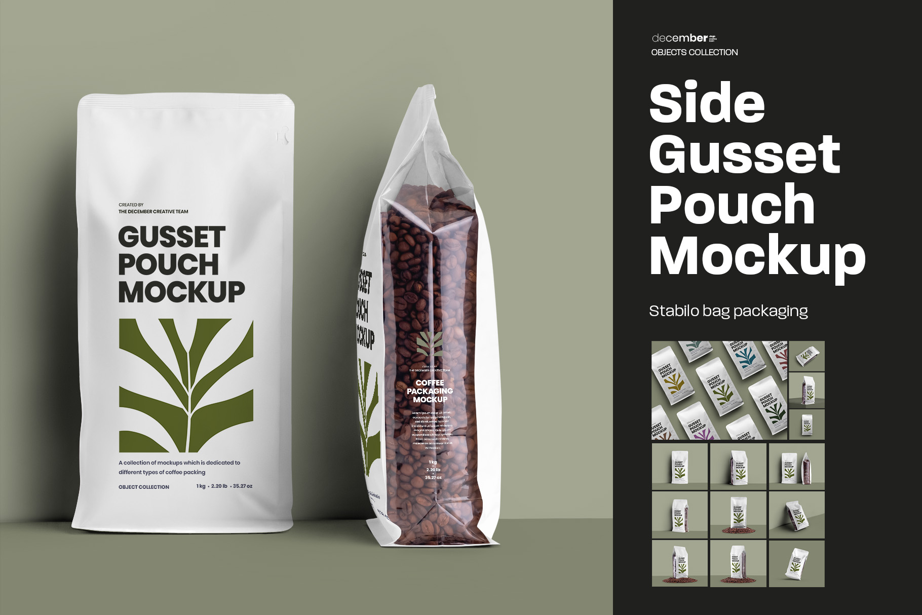 13 Side Gusset Bag with Transparent Side Mockups MasterBundles