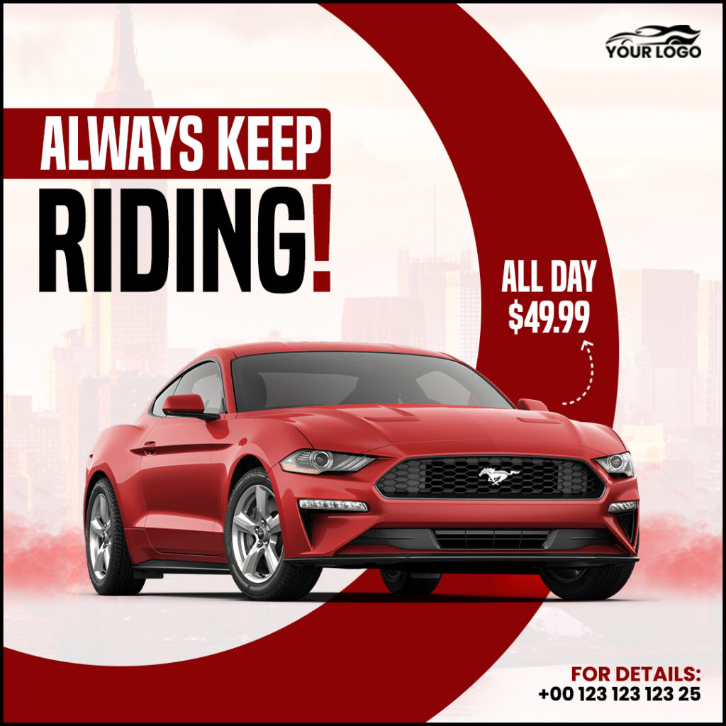 Car Design Social Media Post Template Bundle MasterBundles