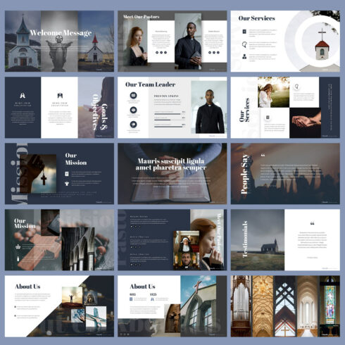 36 Slides Church Presentation Template 2022 - MasterBundles