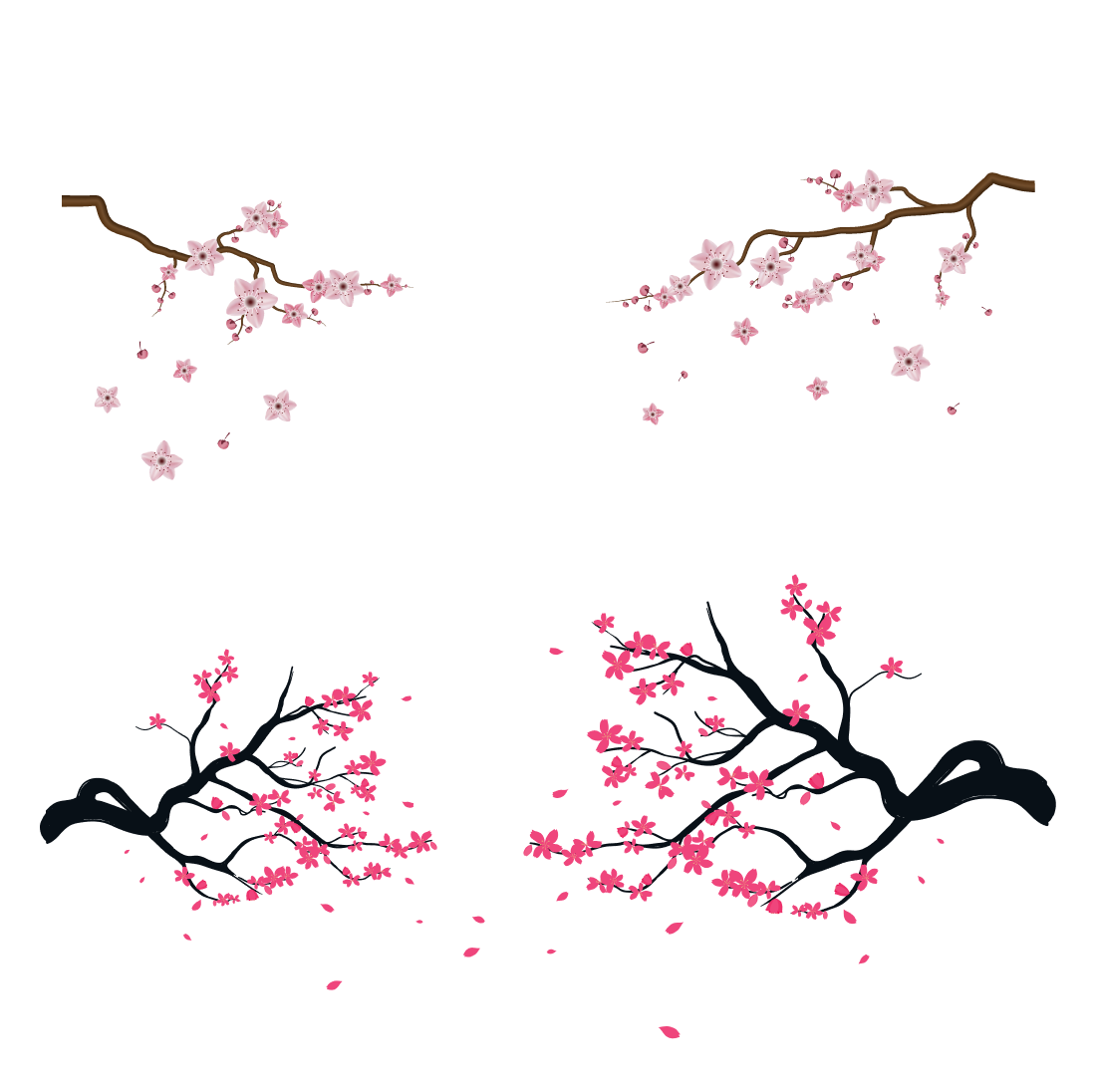 Cherry Blossom Branch SVG cover.