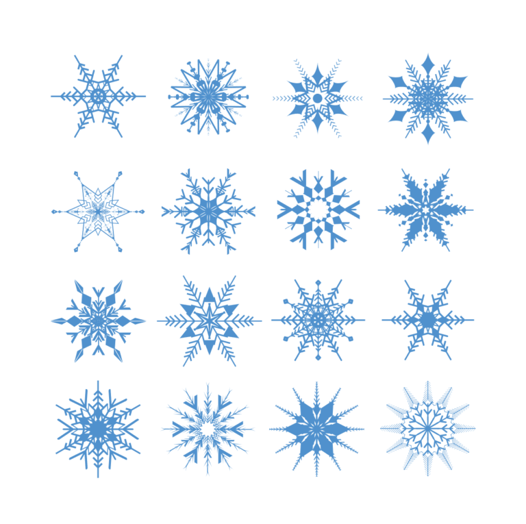 Snowflake SVG Files Bundle – MasterBundles