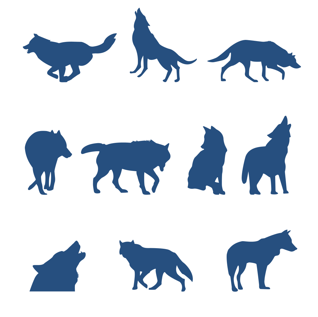 Free Wolf SVG Files cover.