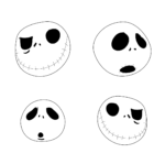 Jack Skellington Face SVG Free – MasterBundles