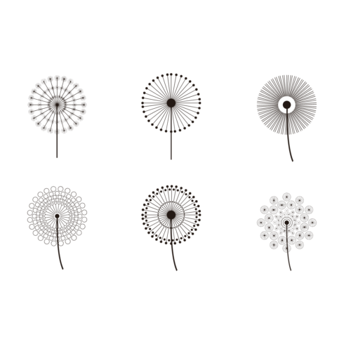 Silhouette Dandelion SVG | Master Bundles