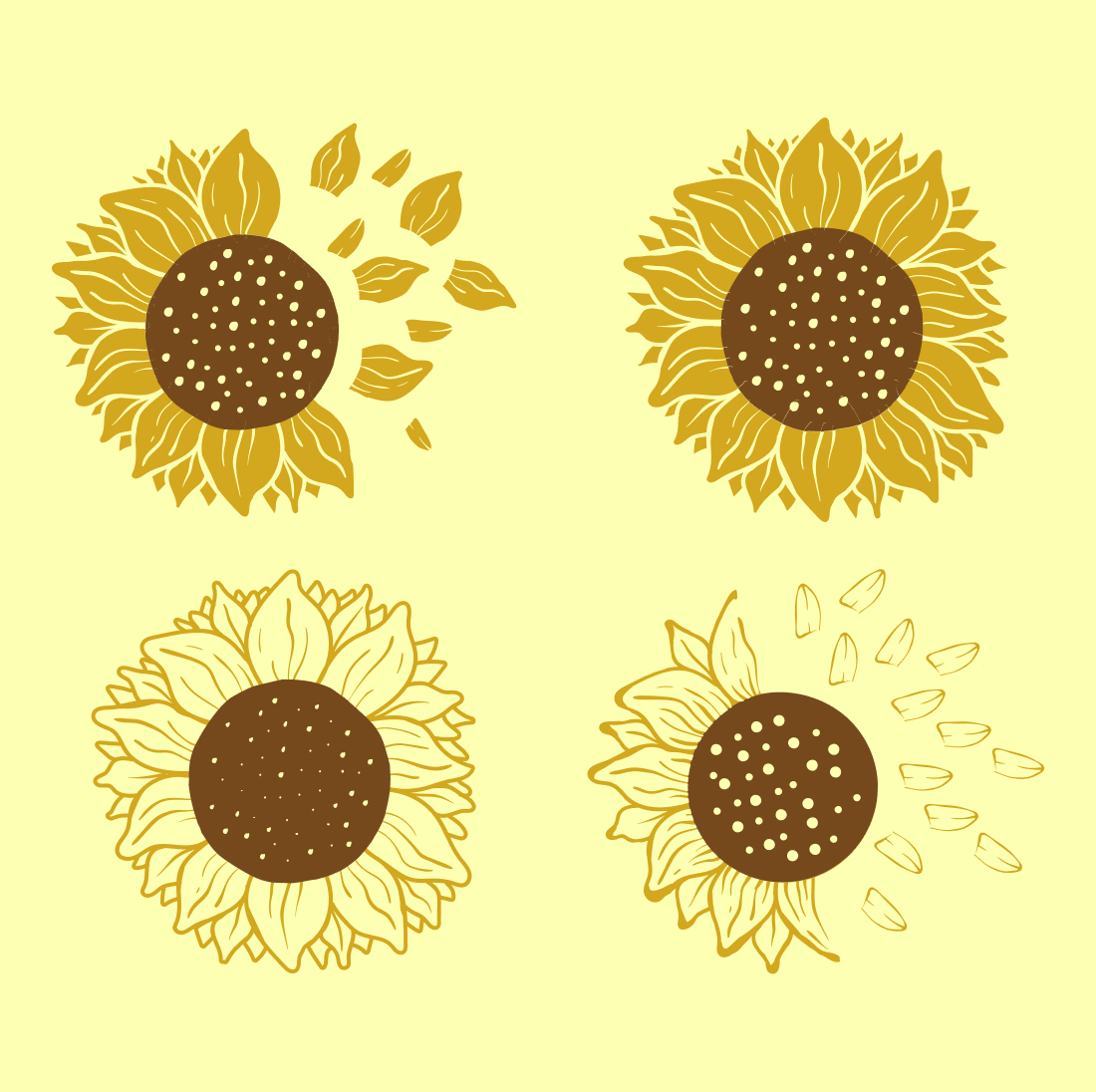 Sunflower SVG cover.