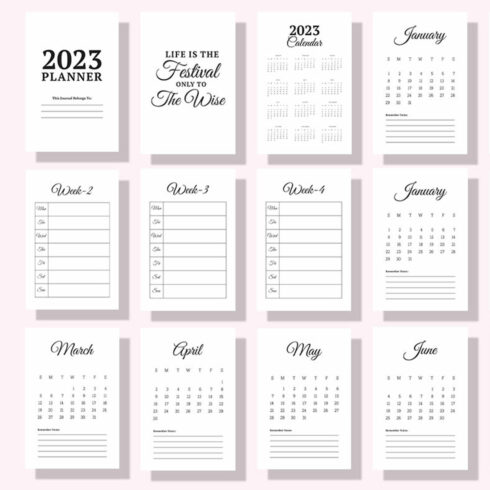 2023 Planner KDP Interior - MasterBundles