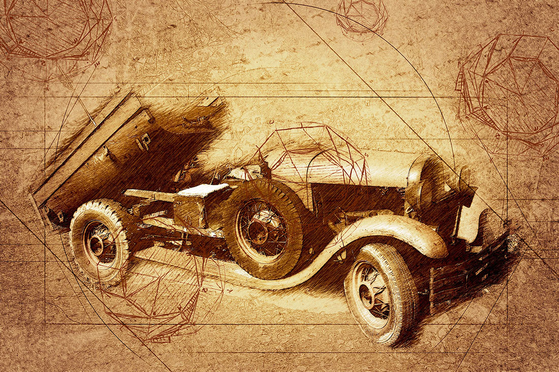 Bundle of 12 Old Trucks HQ Graphics with Country Style for your design.