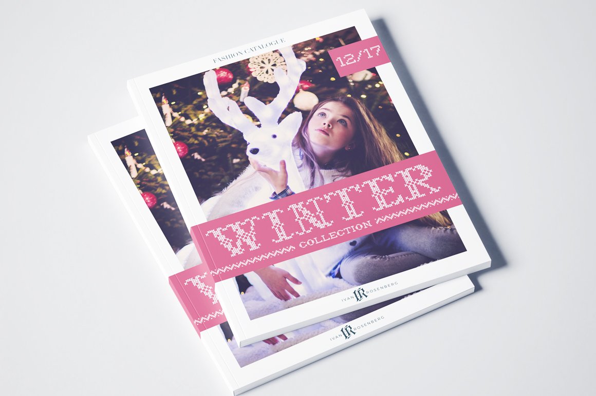 Simple Christmas magazine with a winter cover page.