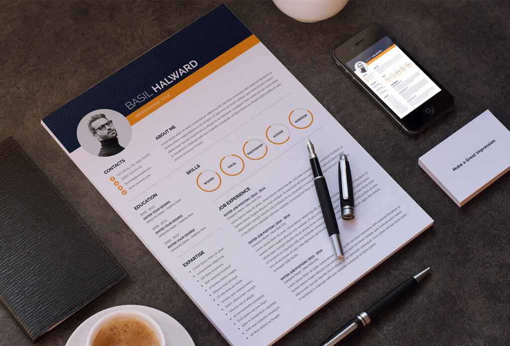 Modern And Simple Resume CV Template - MasterBundles