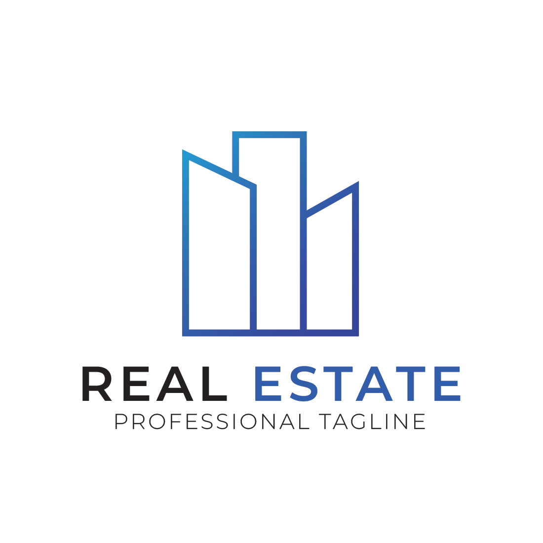 Real Estate Building Logo Bundle preview image.