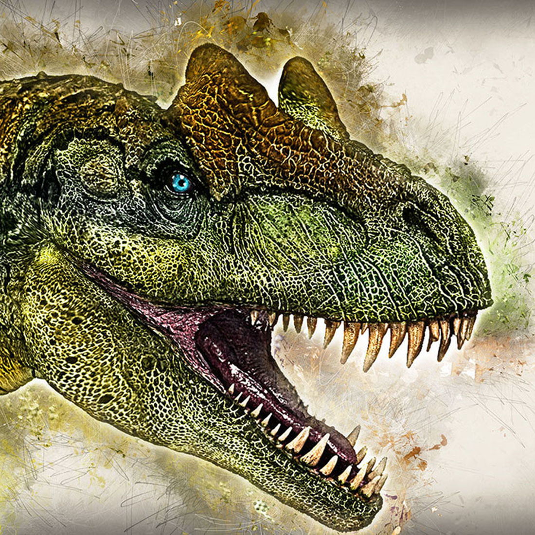 12 Ready-to-Print HQ Graphics of Dinosaur with Rustic Style cover image.