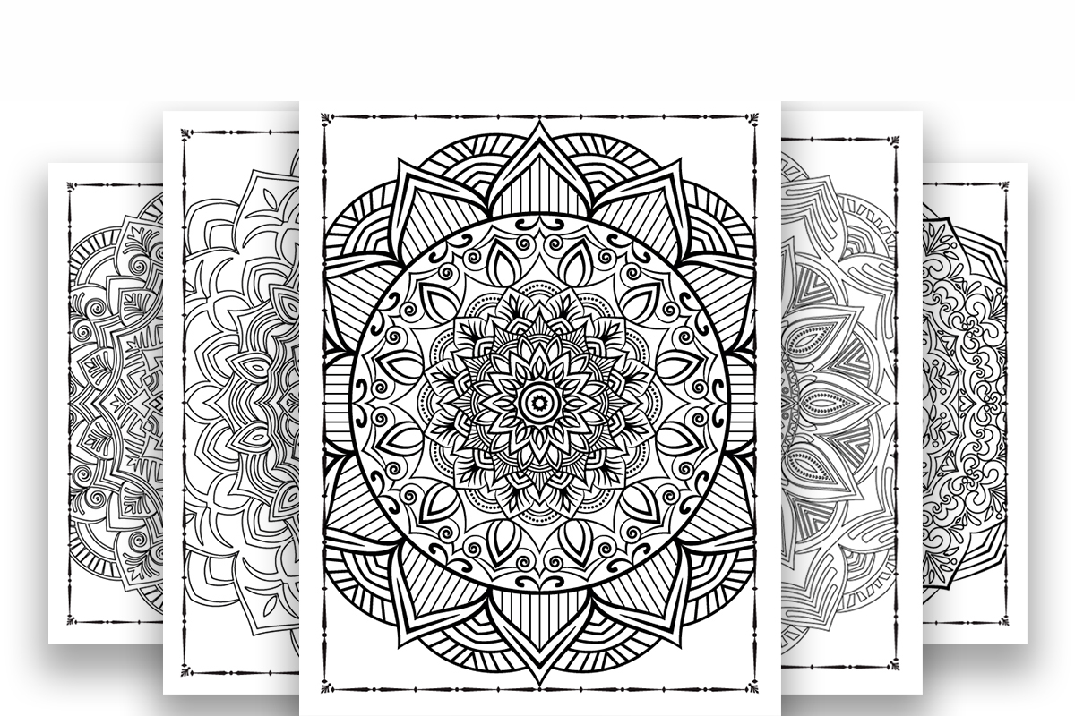 165 Mandala Coloring Page Bundle for KDP super design.