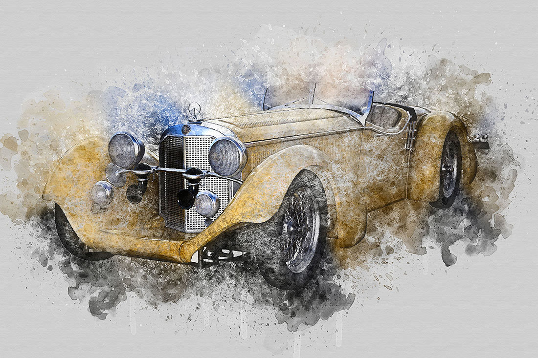 Bundle of 12 Vintage Classic Cars HQ Graphics with Grunge Style for party design.