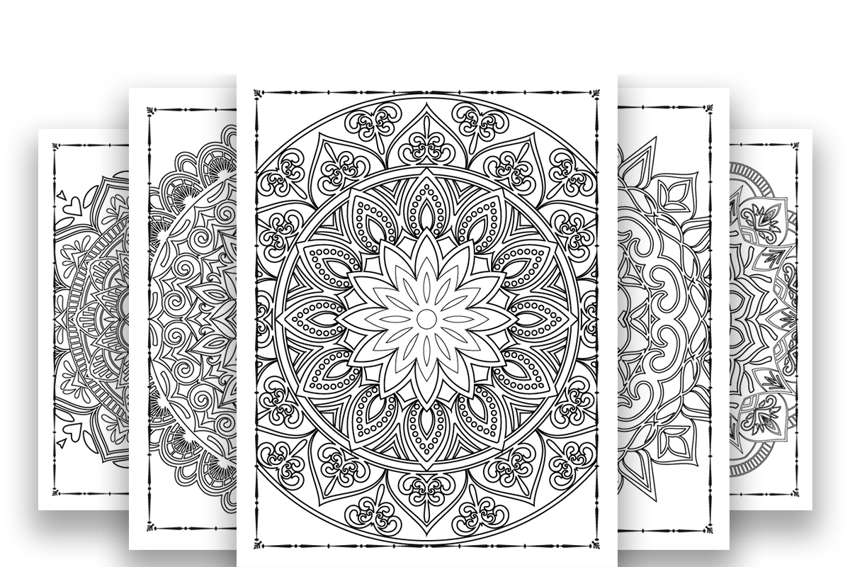 165 Mandala Coloring Page Bundle for KDP pretty art.