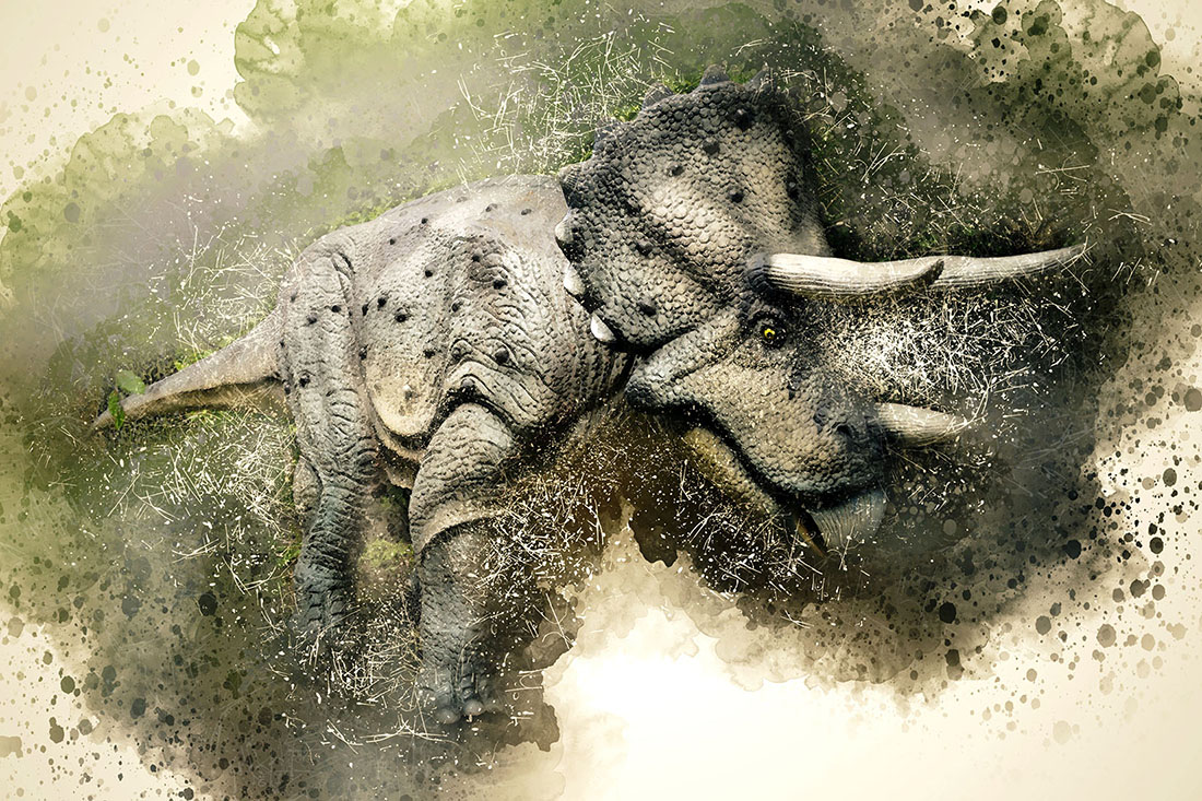 Bundle of 12 Ready-to-Print HQ Graphics of Dinosaur with Rustic Style for posters design.