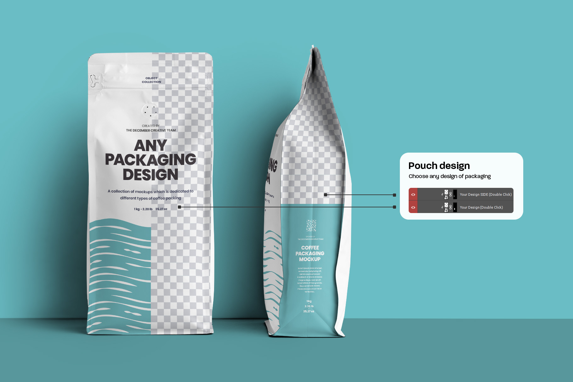 Coffee Package Stylish Mockup preview image.