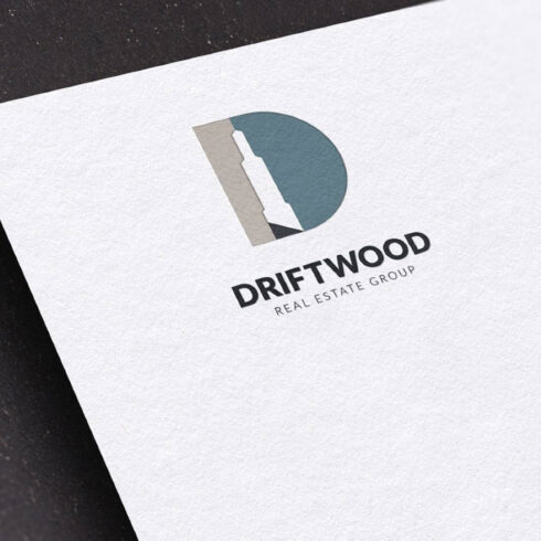 Driftwood Real Estate Logo Template cover image.
