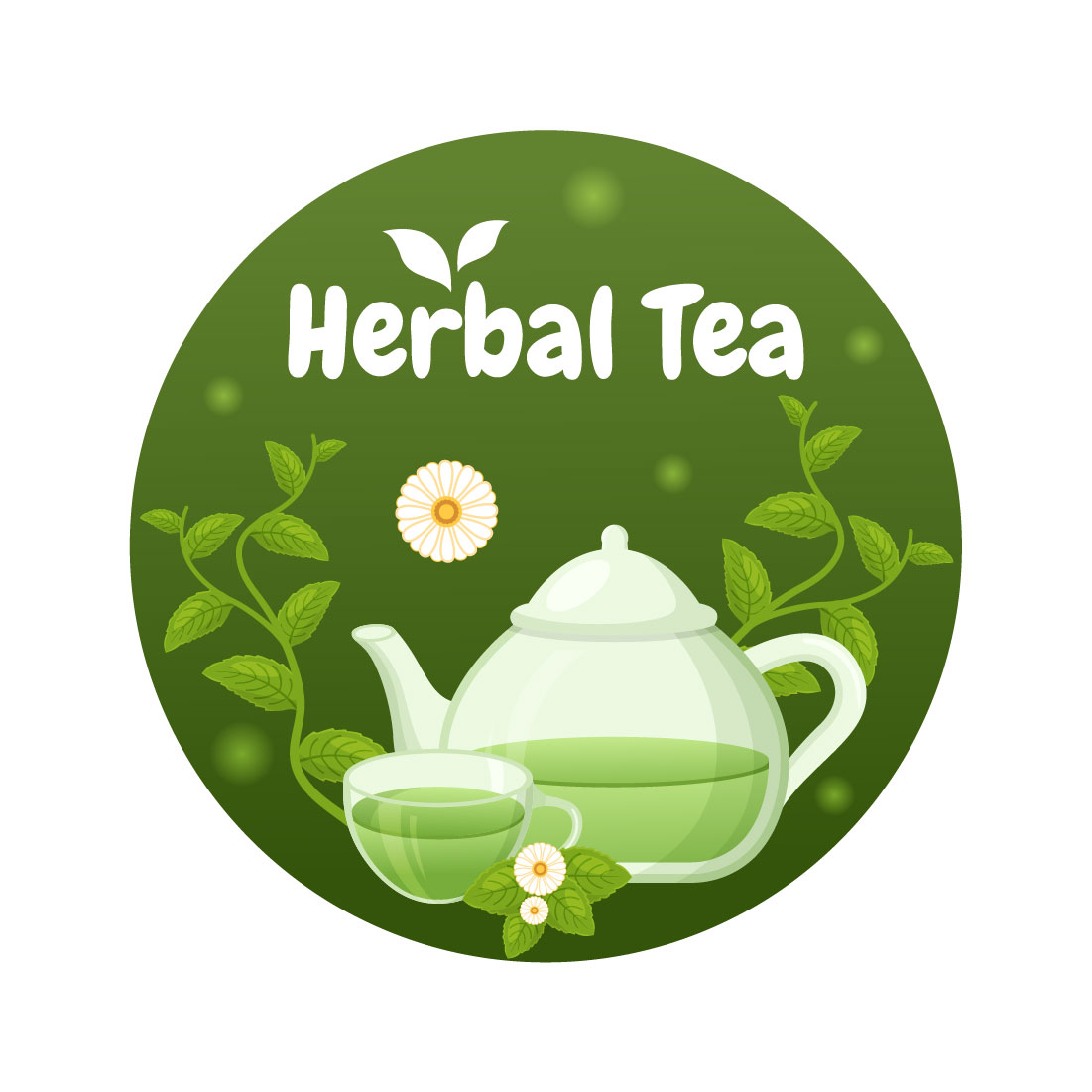 10 Herbal Tea Chamomile Leaves Illustration cover image.