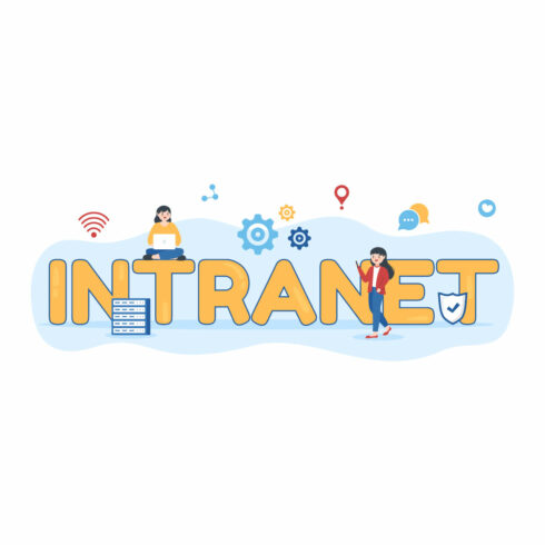 Intranet Network Connection Illustration cover image.