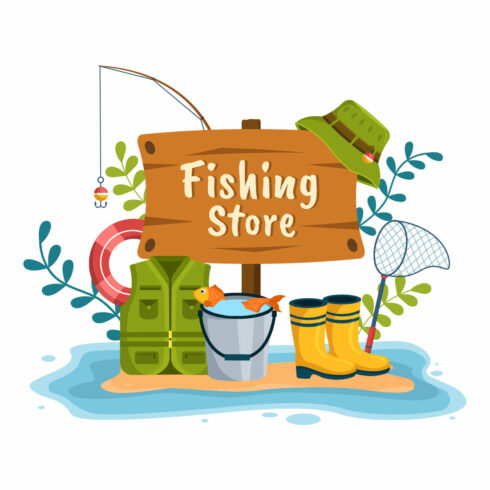 Enchanting image of fishing accessories.