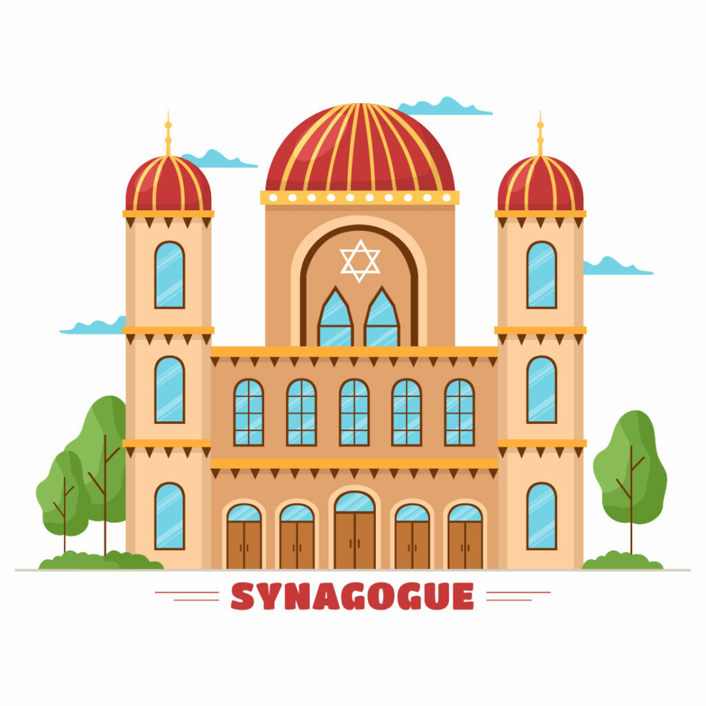 8 Synagogue Building Or Jewish Temple Illustration Masterbundles