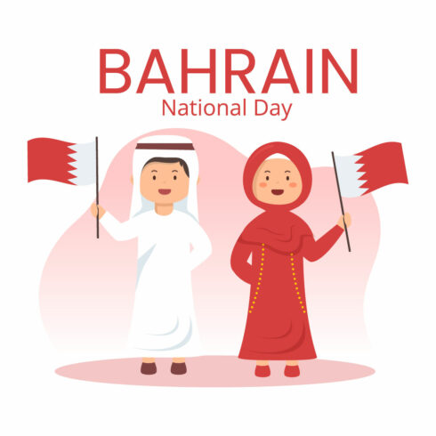 14 Bahrain National Day Illustration cover image.