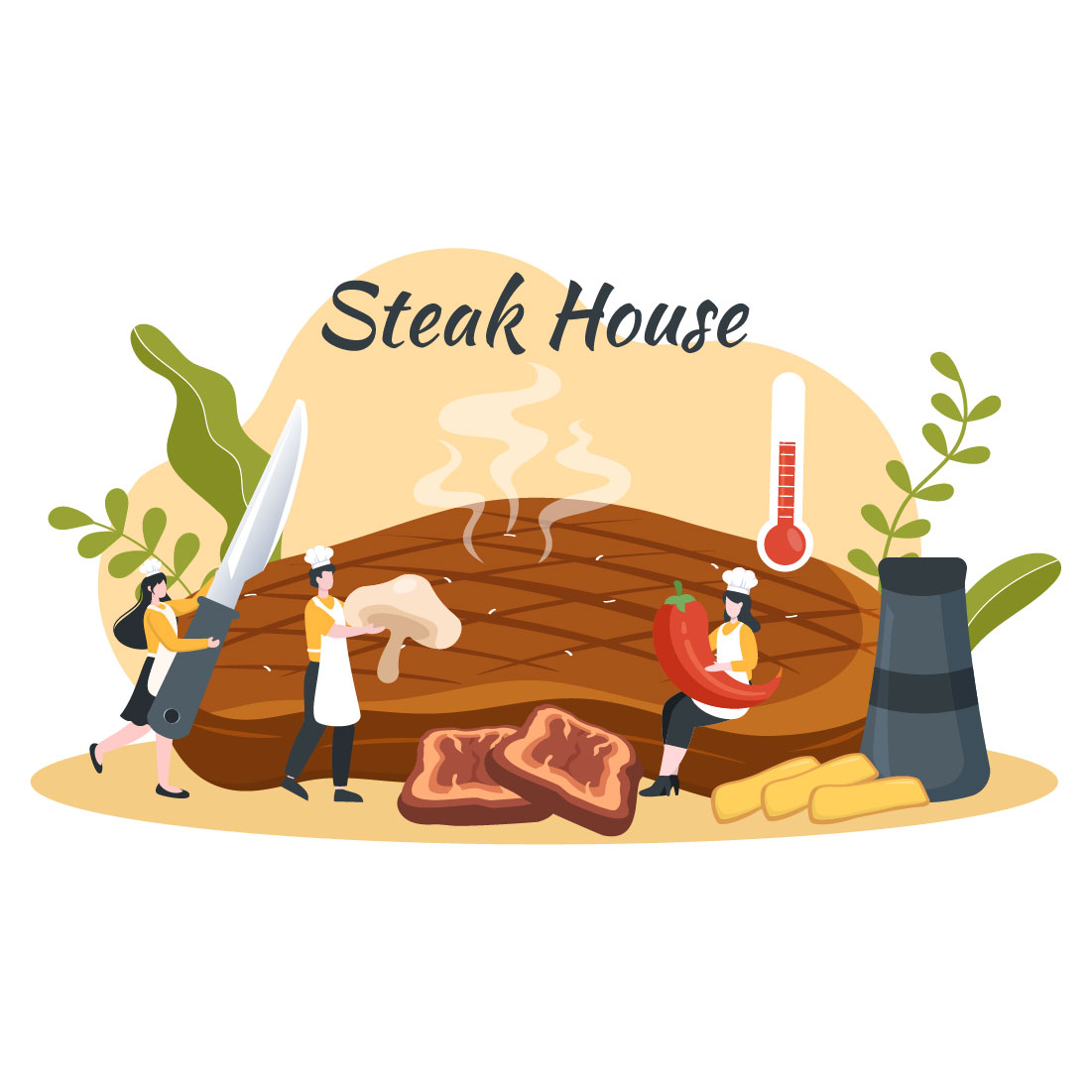 Steakhouse Illustration cover image.