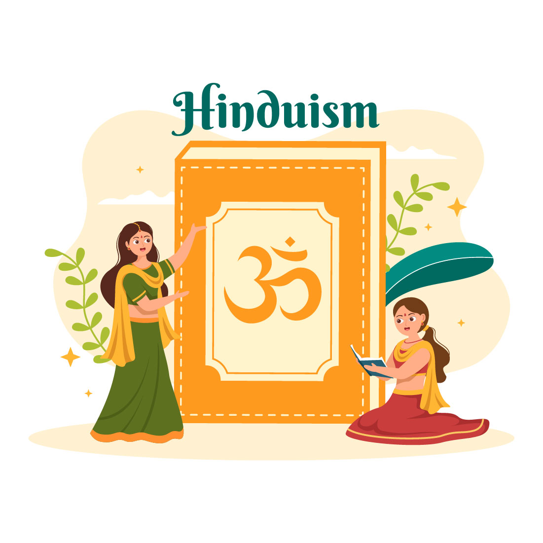 Hinduism of Indian Illustration cover image.