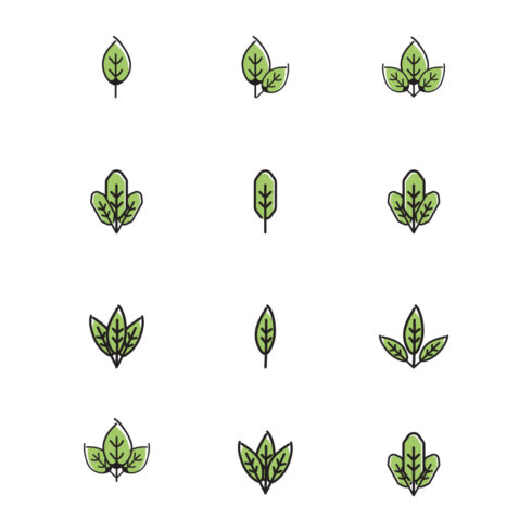 Leaf Icons Set cover image.