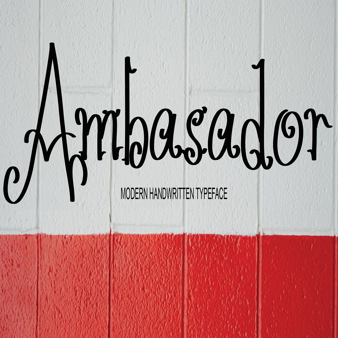 Ambasador Handwriting Sans Serif Font cover image.