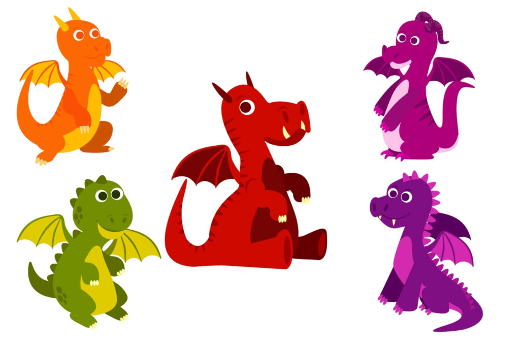 Dragon Clipart Set - Masterbundles