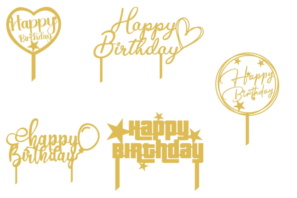 Cake Topper Clipart Set MasterBundles