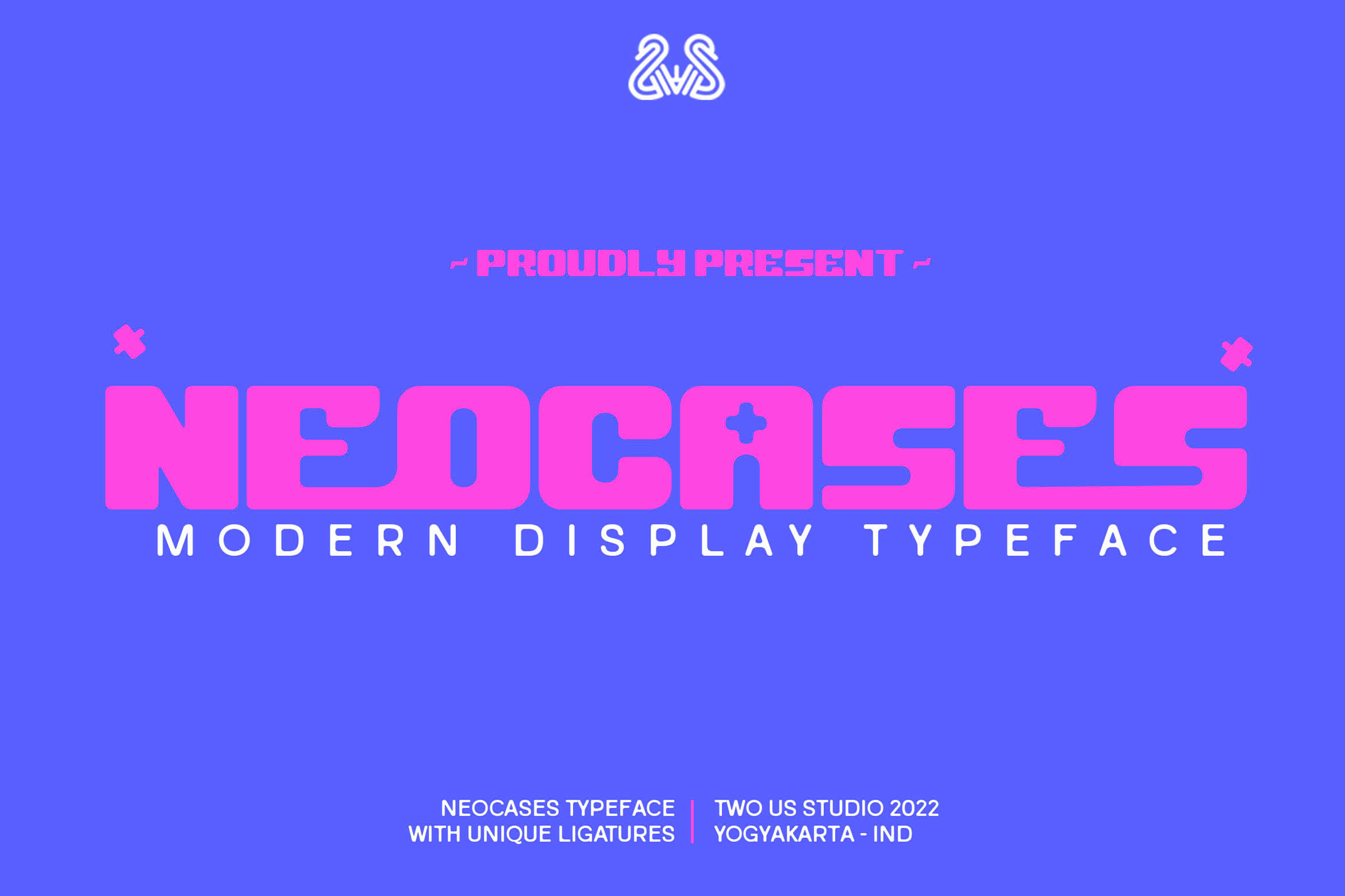Neocases - Modern Display Typeface Facebook Collage image.