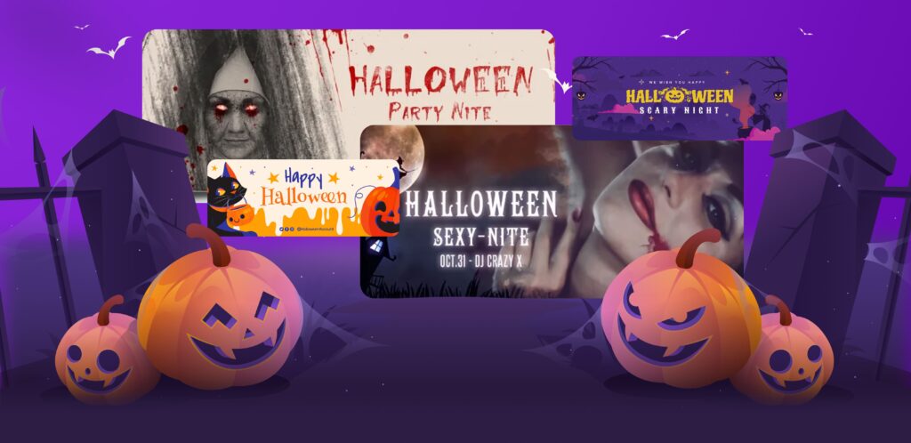 featured image for the post about Halloween Facebook covers.