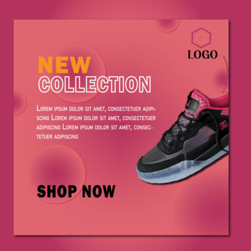 Shoes Fashion Instagram Templates cover image.