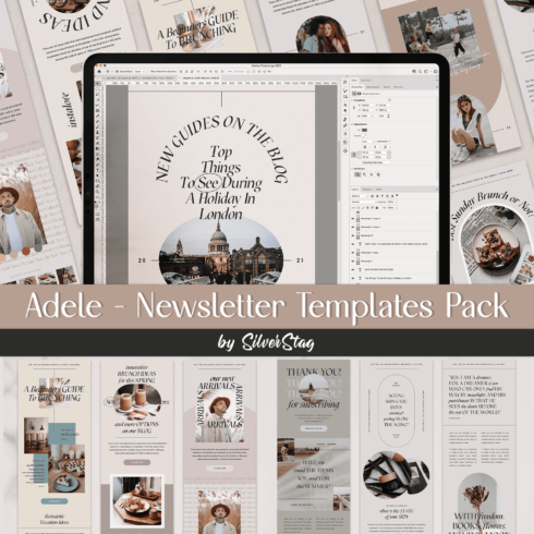 Image collection of amazing email design templates.